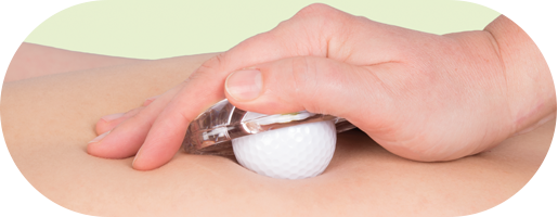 Golf ball massage