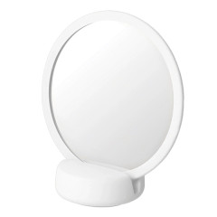 Miroir sur socle blanc en céramique
