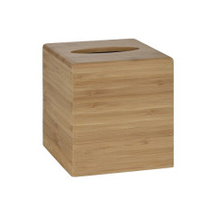 Boîte à mouchoirs carré en bambou 