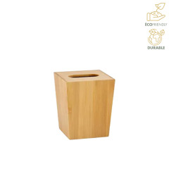 Mini poubelle en bambou 13,5x13,5x16cm