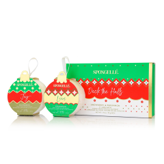 DECK THE HALLS - Coffret cadeau de 2 éponges infusées édition Holiday - 50g 
