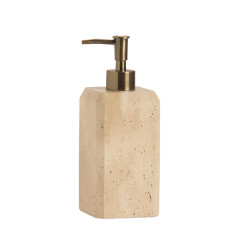 distributeur de savon en travertin