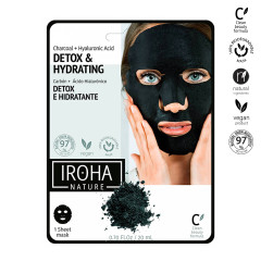 Masque tissu intensif detox charbon Iroha nature