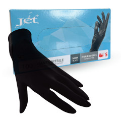 Gants noirs en nitrile non poudrés
