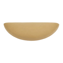 Repose-pieds cuir beige matelassé