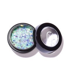 Mirror Flakes emerald - pigments pour le nail art à effet miroir