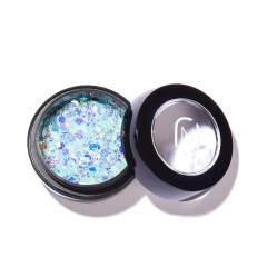 Mirror Flakes turquoise - pigments pour le nail art à effet miroir