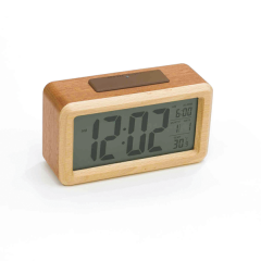 Horloge digitale bois