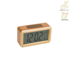 Horloge digitale en bois