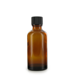 Flacon aromathérapie verre ambre 50ml