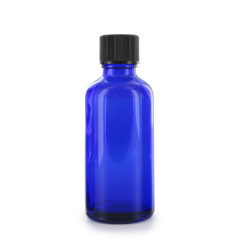 Flacon aromathérapie verre bleu 50ml