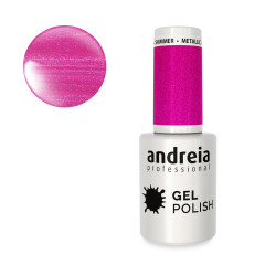 vernis semi-permanent rose métallique