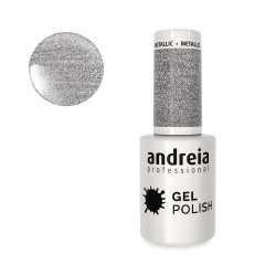 vernis semi permanent argent métallique paillettes
