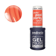 Vernis semi-permanent corail orange fluo