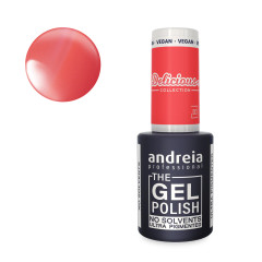  Vernis semi-permanent vegan - DC1 corail néon vif - 10,5ml 