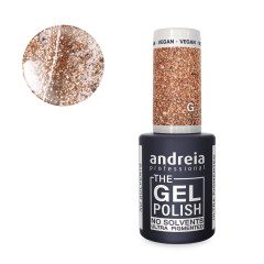 Vernis semi-permanent vegan or paillettes
