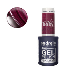 Vernis semi-permanent vegan - Collection Santa Baby SB1burgundy métallique - 10,5ml 