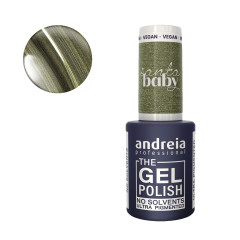 Vernis semi-permanent vegan - Collection Santa Baby SB2 vert olive métallique  - 10,5ml 