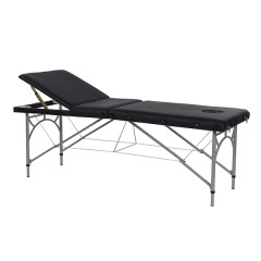 Table de massage pliante en aluminium avec accessoires 