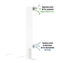 Lampe désinfectante blanche