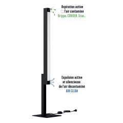  Lampe désinfectante noire - 15m²