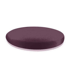 Housse de tabouret D40*3cm Aubergine 