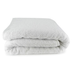 serviette blanche 100% coton 70x140cm