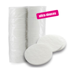 Eponges jetables ultra-douces blanches