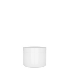 Pot en verre opaline blanc 30ml