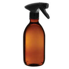flacon spray en verre ambré