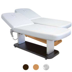 table de soins fixe en bois 2 corps bois naturel ou wengé XXLIT227