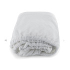 Housse lit standard blanc - 100% polyester - 185x67x6cm