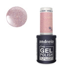 Vernis semi-permanent vegan rose or paillettes