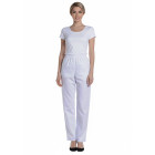 Pantalon blanc professionnel mixte esthétique XVET005PB 