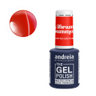 Vernis semi-permanent rouge orange néon
