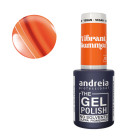 Vernis semi-permanent orange néon