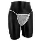 Slip large blanc femme devant