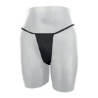 Devant tanga noir femme en tissu non tissé