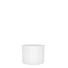 Pot en verre opaline blanc 30ml