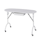 Table manucure pliante - forme haricot                