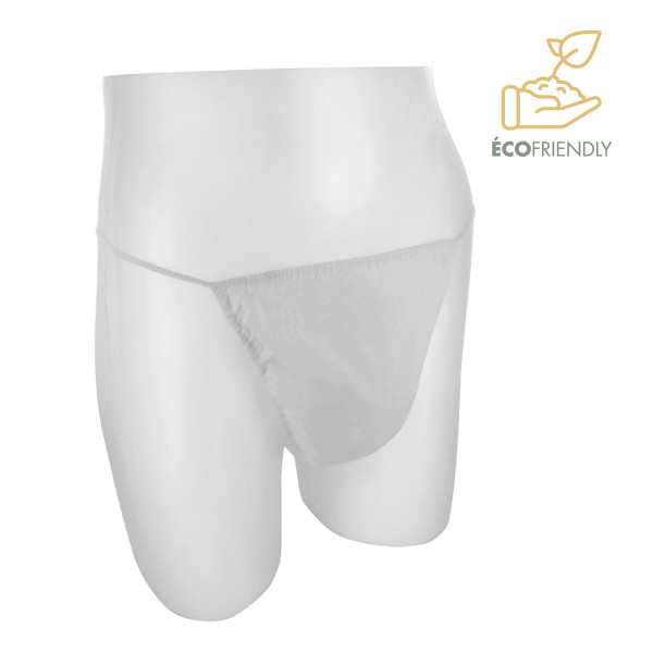 Slips homme bambou biodégradable blanc emballage papier individuel - le  pack de 100, Probeautic Institut, Produit esthétique professionnel pour  institut