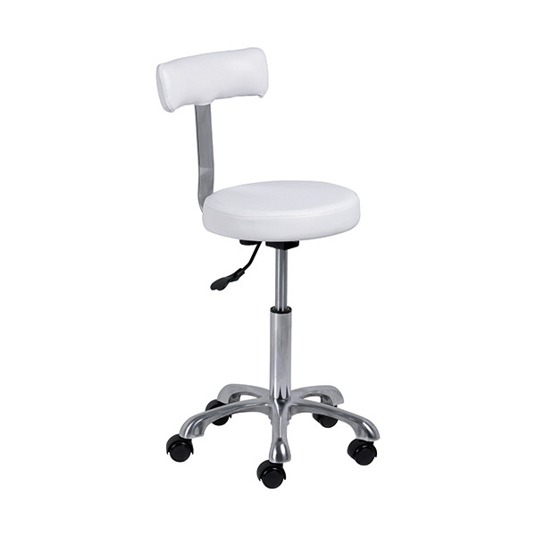 Tabouret ergonomique professionnel esthétique blanc